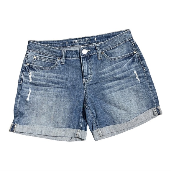 Jennifer Lopez Pants - Jennifer Lopez Boyfriend Denim Distressed Shorts 2